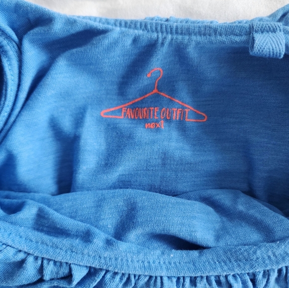 BLUE SUMMERTIME RUFFLE ROMPER!!! SIZE 5 - Picture 4 of 4